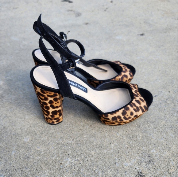 Nine West Gail Leopard-print Platform Heels - Movie used! - Picture 2 of 7